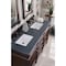 James Martin Vanities Brittany 60in Double Vanity, Burnished Mahogany w/ 3 CM Charcoal Soapstone Quartz Top 650-V60D-BNM-3CSP - alternate 5
